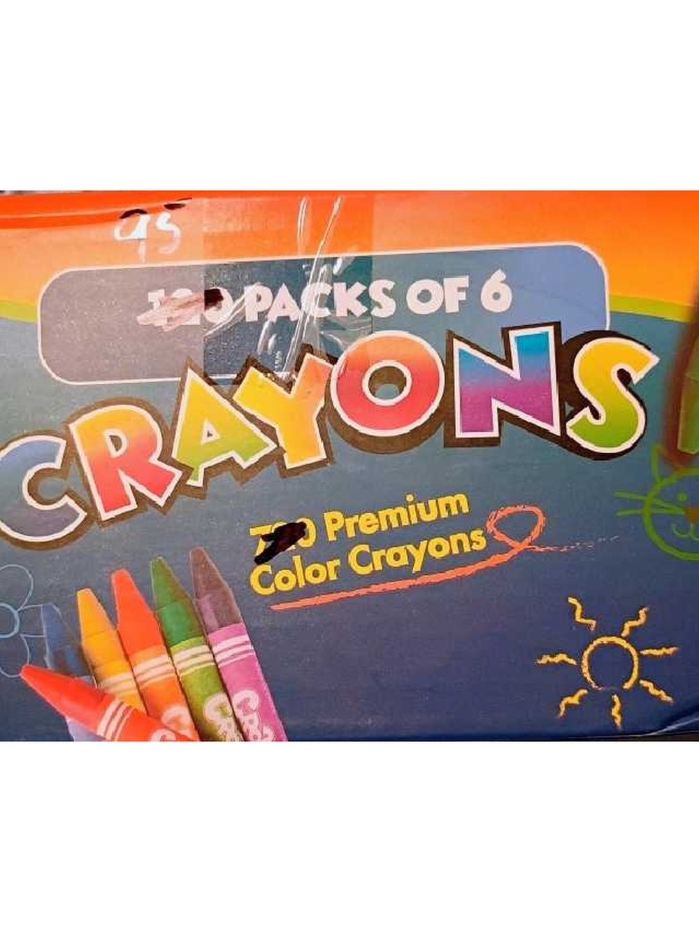 Premium Color Crayons - Multicolor 95 (6-Packs)